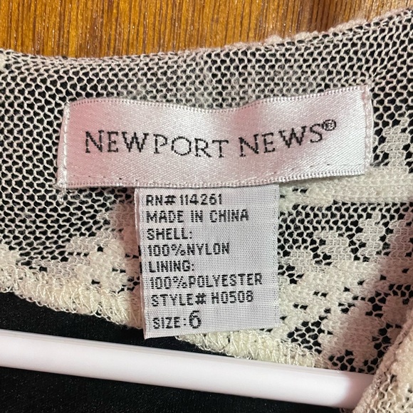 Newport News black and lace dress - Picture 6 of 6